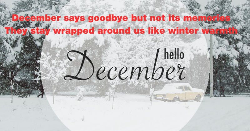 December Shayari in Hindi and English