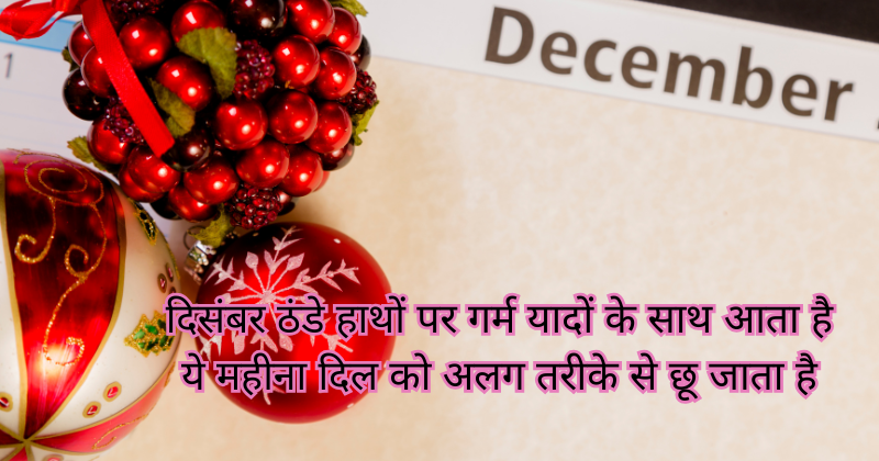December Shayari in Hindi and English
