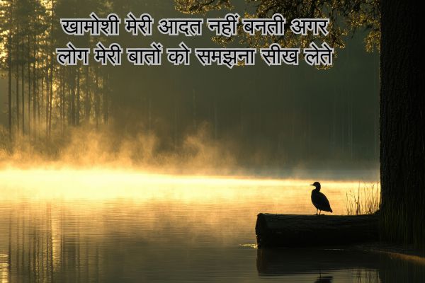 Khamoshi Shayari in Hindi