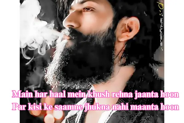 attitude shayari english