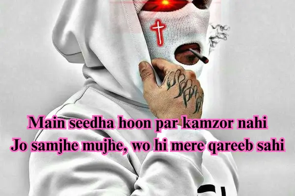 attitude shayari english