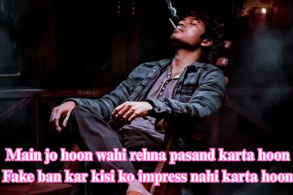 attitude shayari english